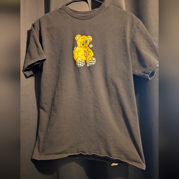 Black Vans Voo Doo Teddy Bear Ripped Open Shirt - Picture 1 of 4